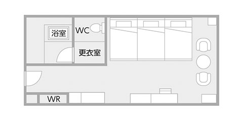 Standard Triple Ocean View Floor Plan | Grand Mercure Beppu Bay Resort & Spa
